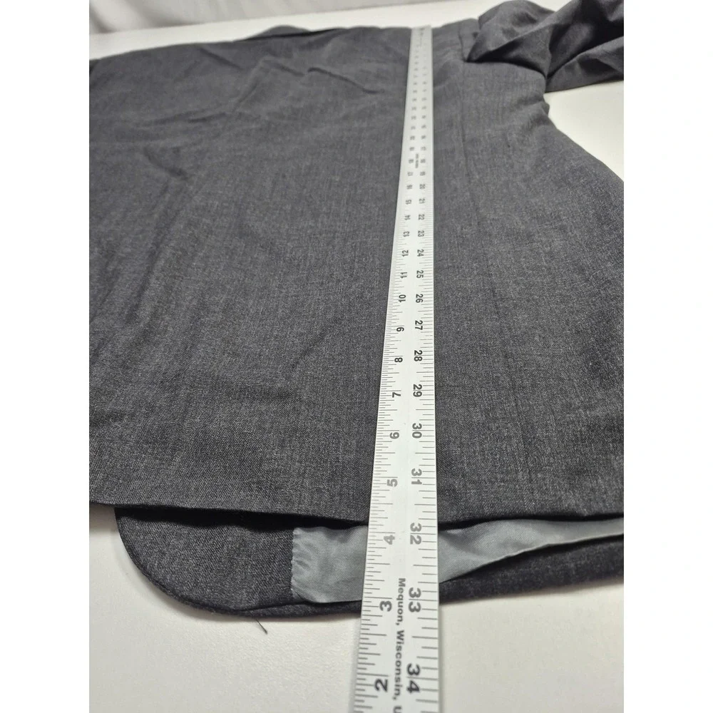 Adolfo Suit Mens 52 Long Gray 100% Wool Veracruz 2 Piece 48x36 Mexico NWT FLAW